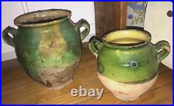 French 19th C Pottery Pot À Confit Earthenware Vessel Ceramic Faience Quimper