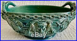 French Antique 17thC Glazed Pottery Faience Satyr Bacchus Palace of Versailles