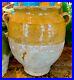 French-Antique-Art-Pottery-Yellow-Glaze-Planter-Faience-Earthenware-Confit-Pot-01-awzs