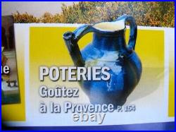 French Antique Confit Glaze Pottery Terracotta Ceramic Faience Jug Earthenware