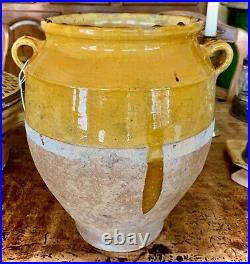 French Antique Country Pottery Pot À Confit Glazed Faience Earthenware Vessel