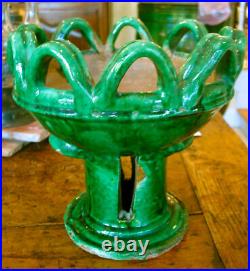 French Antique Pot À Confit Art Pottery Earthenware Terracotta Faience Glaze