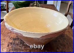 French Antique Pot Vessel Confit Dish Ceramic Faience Pottery Bowl