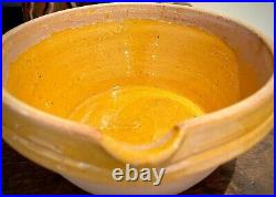French Antique Pot Vessel Confit Dish Ceramic Faience Pottery Bowl