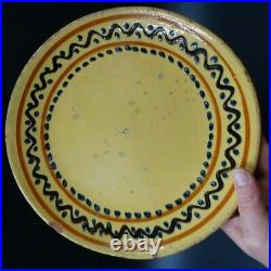 French Antique Pottery Confit Earthenware Faience Souflée Terrine Glazed Bowl
