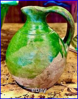 French Antique Pottery Confit Pot Provence Ceramic France Faience Jar