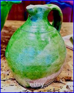 French Antique Pottery Confit Pot Provence Ceramic France Faience Jar