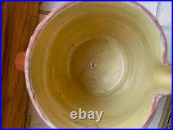 French Antique Pottery Earthenware Faience Confit Pot Jar Glaze Vessel Pitcher