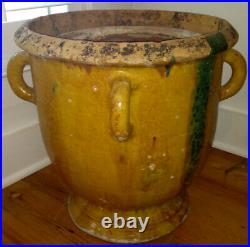 French Antique Pottery Earthenware Stoneware Pitcher Faience Terracotta Vessel