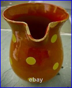 French Antique Pottery Vessel Faience Confit Pot Savoie Stoneware Glaze Pitcher
