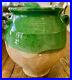French-Antique-Terra-Cotta-Pottery-Green-Glazed-Faience-Pot-A-Confit-01-lli