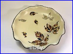 French Art Faience Autumn/Automn Centerpiece by Longwy c. 1940s