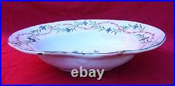 French Barber Shaving Bowl Chantilly Cornflower Barbeaux Decor Faience 18th C