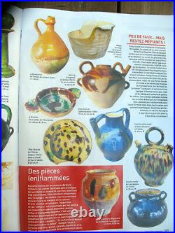 French Confit Antique Pottery Faience Pitcher Pot Earthenware Weekend Sale