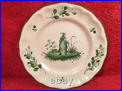 French Faience Chinoiserie Plate c. 1925-1975 Signed