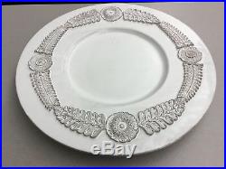 French Faience Large White Platter in Great Condition