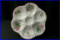 French Faience Oyster Plate by K&G of Luneville c. 1900 RARE ANTIQUE