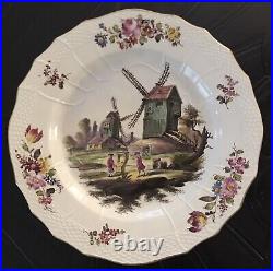 French Fatience Earthenware 18th Century Marseille Mark Hand Painted Faience