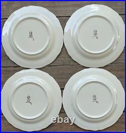 French GIEN Service Rambouillet 4 Dinner Plates Hunting J Bertholle LOT A