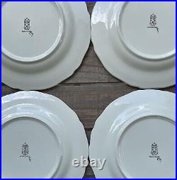 French GIEN Service Rambouillet 4 Dinner Plates Hunting J Bertholle LOT B