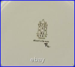 French GIEN Service Rambouillet Dessert / Lunch Plate Hunting Setter