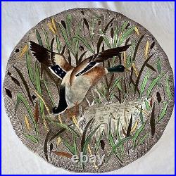 French GIEN Service Rambouillet Dinner Plate Duck Hunting J Bertholle /B