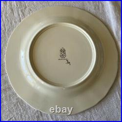 French GIEN Service Rambouillet Dinner Plate Partridges Hunting JB