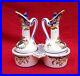 French-Hand-Painted-Faience-Arms-Mont-St-Michel-Oil-Vinegar-w-Stand-Malicorne-01-qnu