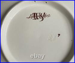 French Plates Sarreguemines russian Nicolas II Alexandra Federowna /A