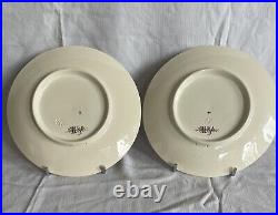 French Plates Sarreguemines russian Nicolas II Alexandra Federowna Tzar /B