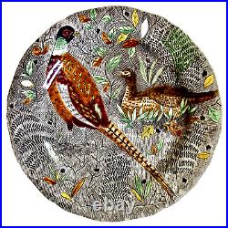 Gien French Faience Rambouillet Pheasants Dinner Plate 10.25 Mint Condition