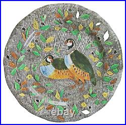 Gien French Faience Rambouillet Quails Dinner Plate 10.25 Mint Condition