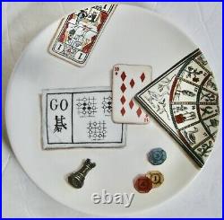 Gien French Game Plates Set of 6 6.75 Mint Vintage Condition