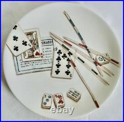 Gien French Game Plates Set of 6 6.75 Mint Vintage Condition