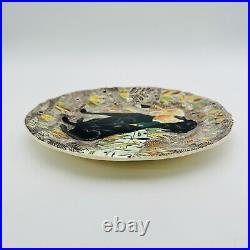 Gien Rambouillet Hunting Dog Plate Peint Main Labrador Mallard Duck 9 Luncheon