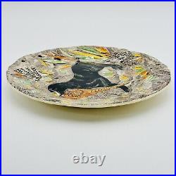 Gien Rambouillet Hunting Dog Plate Peint Main Spaniel Luncheon Plate 9