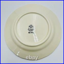 Gien Rambouillet Hunting Dog Plate Platter Peint Main Bassett Luncheon Plate 9