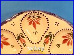 HB Quimper Hand Painted Majolica Faience Oyster Plate