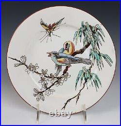 Jules Vieillard Bordeaux Faience Japonisme Bird Plate French Millet Aesthetic #2
