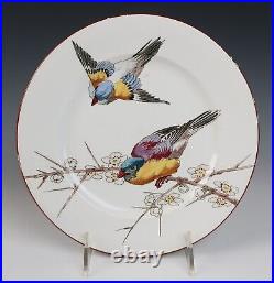Jules Vieillard Bordeaux Faience Japonisme Bird Plate French Millet Aesthetic #9