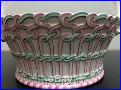 Keller and Guérin Luneville Basket Old Strausbourg French Faience 19th Century