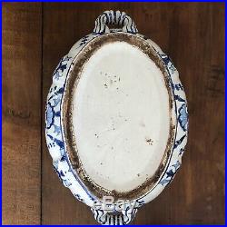 Large Antique French Faience Sceaux Soup Tureen