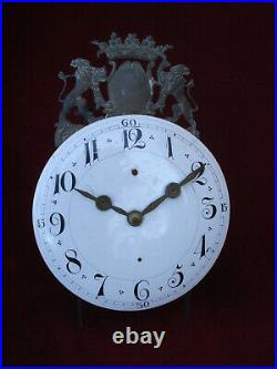 Late 18thc French Faience Dial Iron Framed Lantern Clock #2