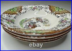 Lot 4 Faience Extra Antique Ceramic Bowls 19th Century France Japan Art Nouveau