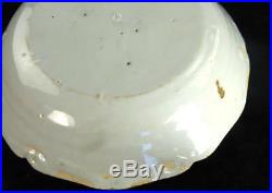 N655 ANTIQUE 18TH CENTURY FRENCH FAIENCE PLATE LA ROCHELLE a