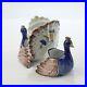 Old-or-Antique-Figural-French-Faience-Pottery-Peacocks-Double-Salt-Cellar-PT-01-oafy