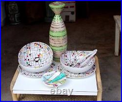 Old or Antique Italian Spanish White Ware Faience Pottery Old Rope Twist Vase