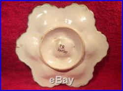 Oyster Plate Antique French Faience Majolica Oyster Plate, op231