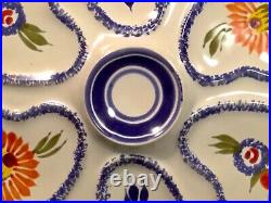 Oyster Plate French Faience Quimper Oyster Plate