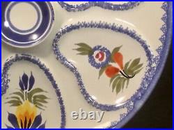 Oyster Plate French Faience Quimper Oyster Plate